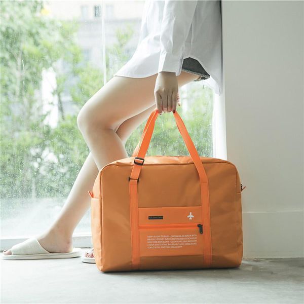 

duffel bags travel storage bag large capacity portable business folding clothes finishing trolley luggage