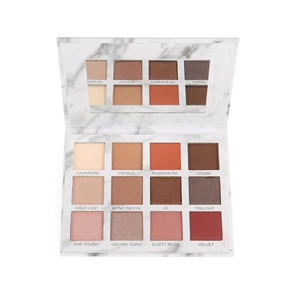 

eye shadow marble 12 color disc, matte pearl, bright color, beginner's make-up plate