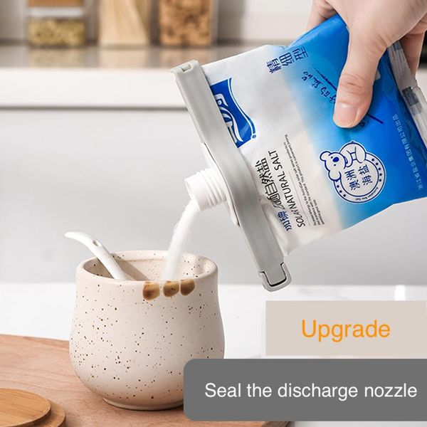 

bag clips food sealing clip kitchen tool plastic discharge spout moisture-proof seal port drop
