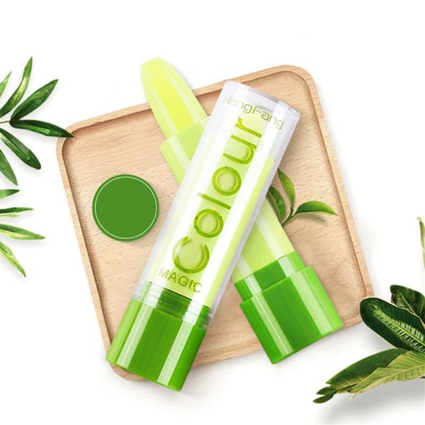 

lip balm 1pc aloe vera moisture long-lasting changable color lipstick waterproof magic fruity smell cosmetics