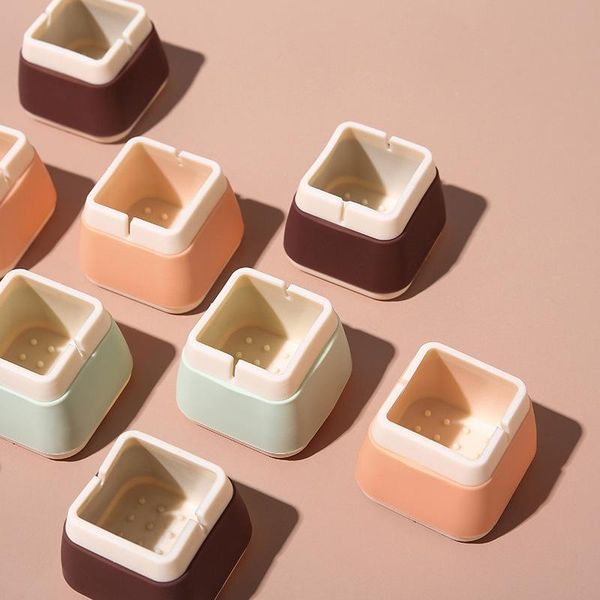 

4pcs/set stool leg case silicone table chair wear pad mute wear-resistant foot cover floor covers