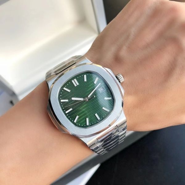 2021 Hit Green Surface Automatik-Armbanduhren, mechanisch, Herren-Tischuhr, Luxus-Mode, Sportarmband, individuell, 316 Edelstahl, 40 mm Faltschließe, Sanda-Serie