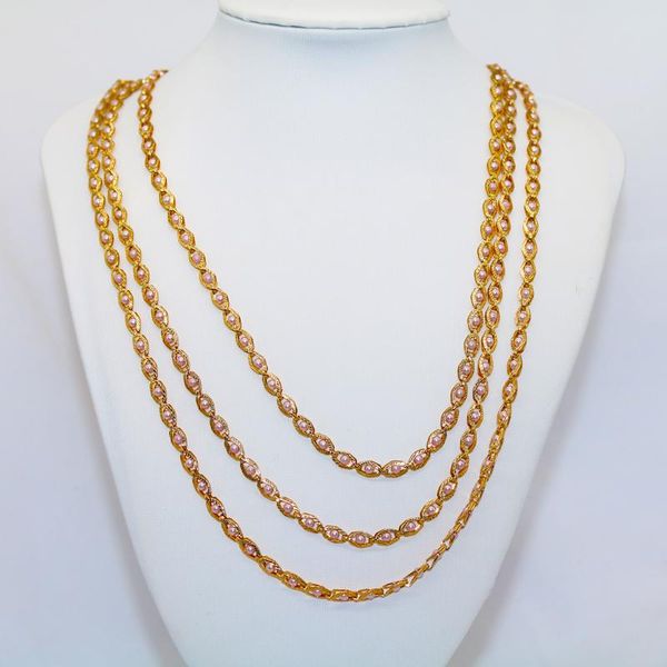 

chains nigerian gold color big 60cm twist necklace africa rope matching chain ethiopian women men party decoration accessories, Silver