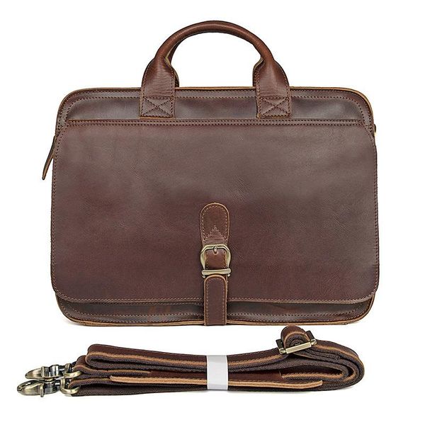

briefcases genuine leather leisure briefcase large lapbusiness handbag for men