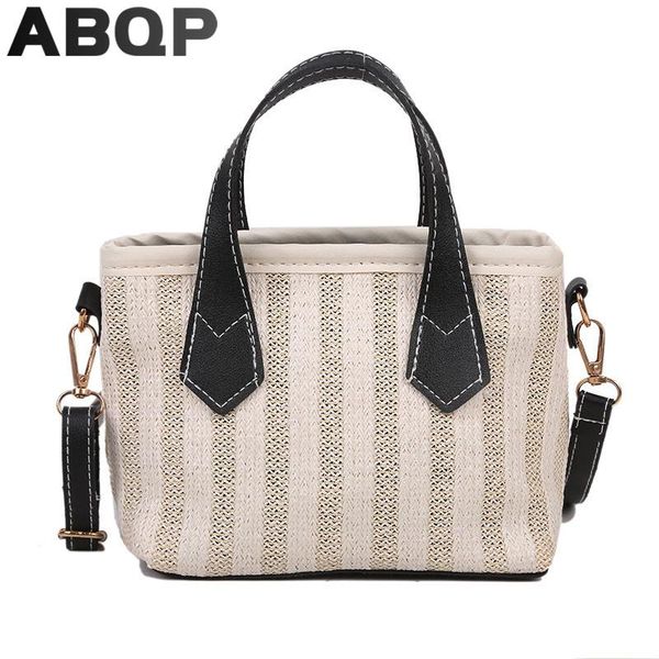 

evening bags abqp designers women straw beach tote 2021 luxury female handbags large capacity summer shoulder for