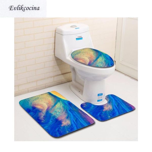 

bath mats 3pcs blue yellow banyo paspas bathroom carpet toilet mat set non slip pad tapis salle de bain alfombra bano