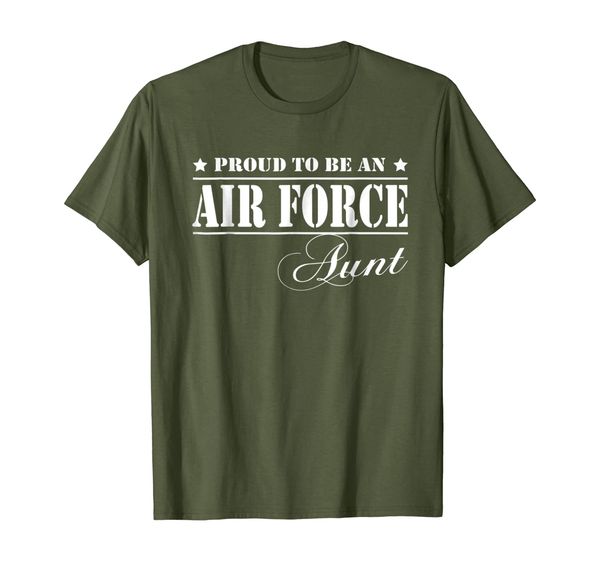 

pride military - proud to be an air force aunt t-shirt, White;black