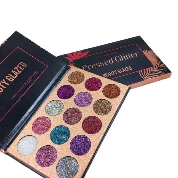 

eye shadow beauty glazed 15 colors sequined pearly high pimented stage cosmetics makeup eyeshadow palette