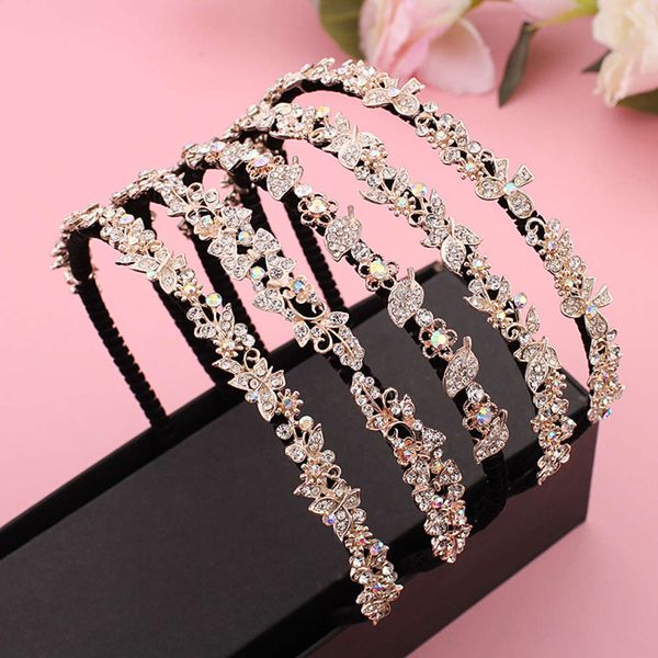 

version rhinestone wash face wear simple headband bundle fashion female, Black;brown