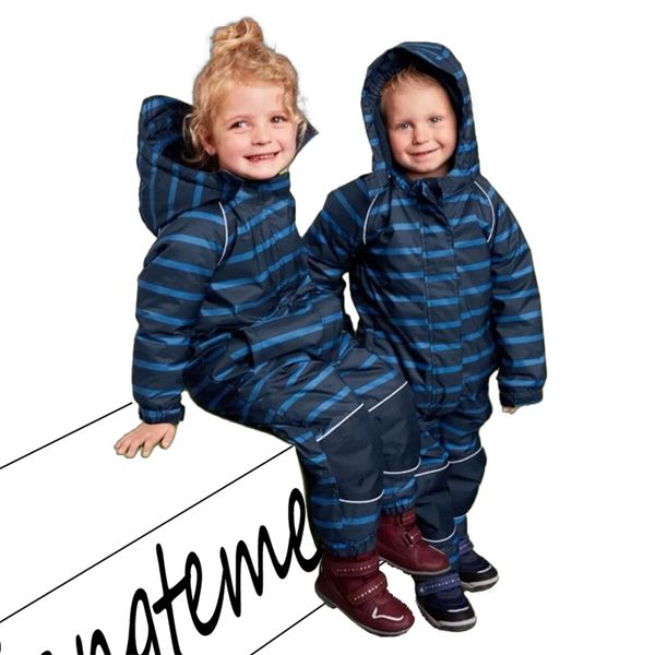 

children's ski clothes girls' baby boys winter warmth playing with snow jumpsuit windproof, waterproof and snow-proof 211109, Blue;red