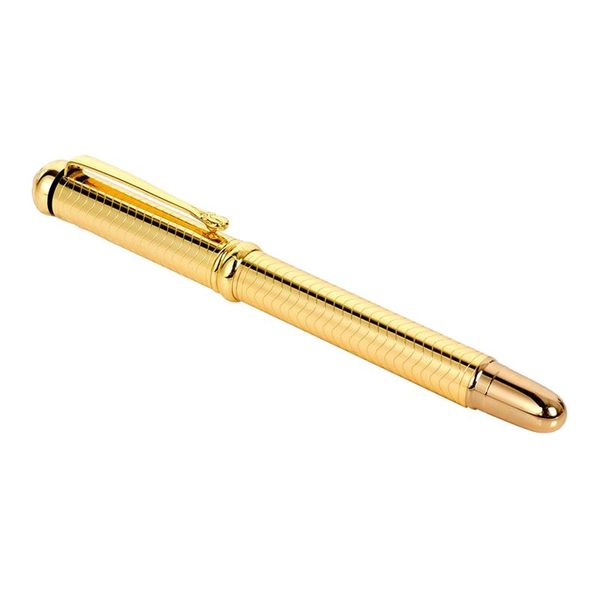 

fountain pens luoshi 765 gold plated carved medium nib pen (waved)
