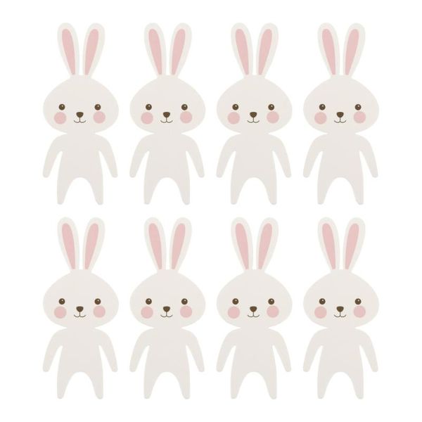 

16pcs easter cards dessert cake glasses cup table decor ornament greeting