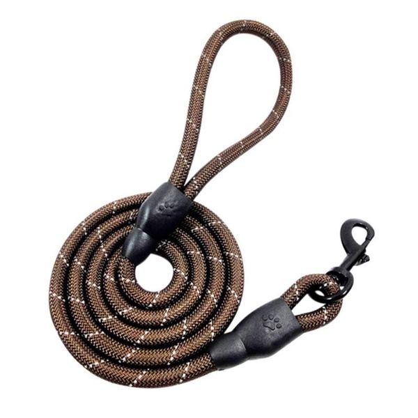

dog collars & leashes pet reflective nylon leash for dogs durable outdoor walking accessories traction rope