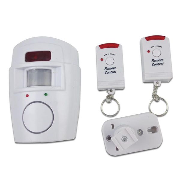

home security pir mp alert infrared sensor anti-theft motion detector alarm monitor remote control wireless system+2 systems
