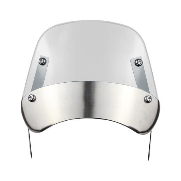 

motorcycle windshield air deflector screen protector with bracket outdoor driving clamp on universal parts abs practical