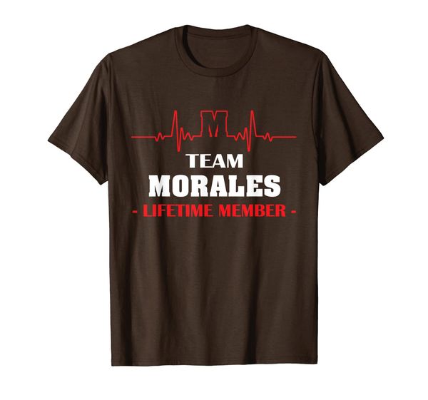 

team morales lifetime member family youth shirt father's day, White;black