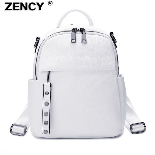 

women's fashion 100% genuine cow leather soft real grade cowhide style knapsack