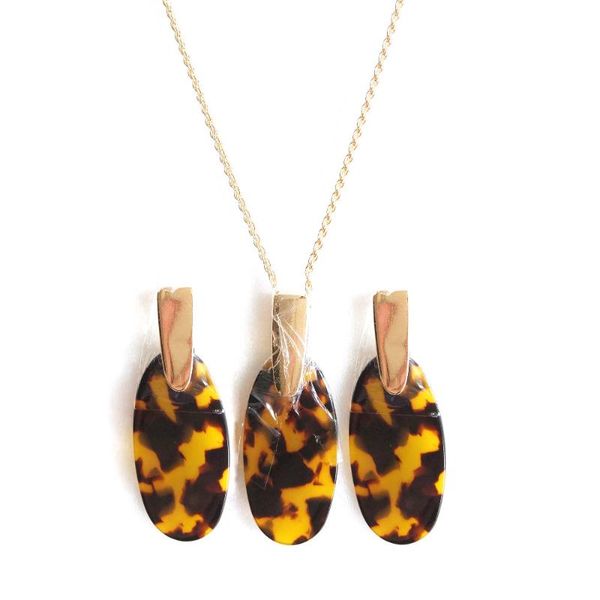 

pendant necklaces fashion oval leopard set necklace for women, Silver