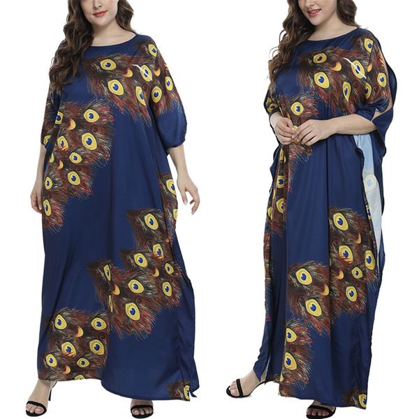 

african muslim abaya dress women print traje africano mujer islamic moroccan kaftan dashiki ropa para vetement femme dresses, Red