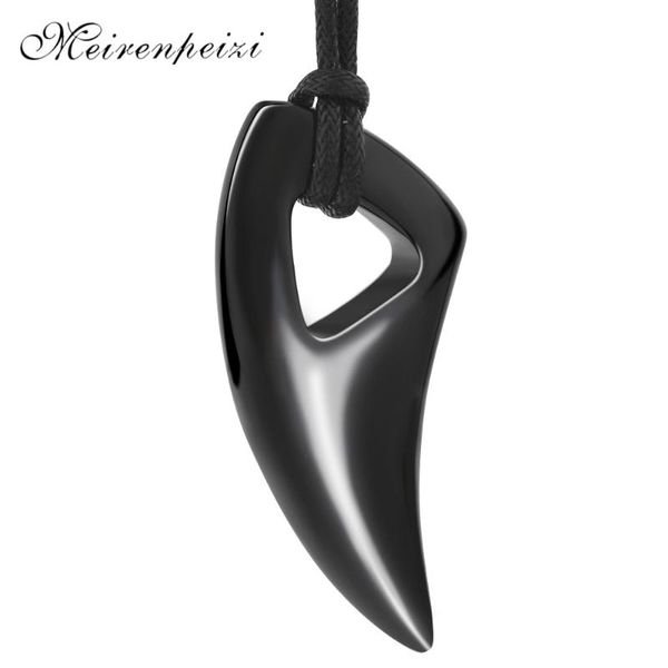 

fashion necklace titanium steel wolf tooth animal stainless pendant necklaces jewelry accessories gift for men, Silver