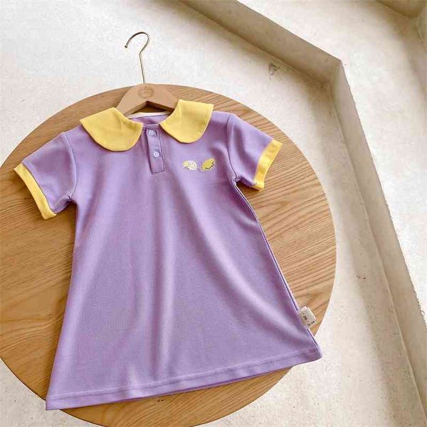 Sommer Ankunft Mädchen Mode Baumwolle Kleid Kinder Koreanische Design Kleider Kleidung 210528