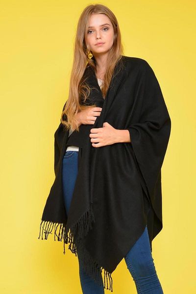 

scarves women's long voile warm winter color shawl ladies scarf soft alyce black poncho, Blue;gray