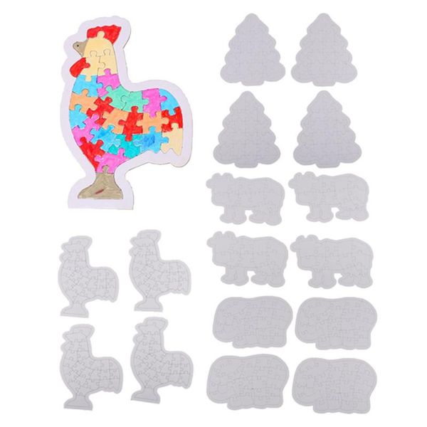 

other arts and crafts 4pcs blank coloring puzzle paper diy graffiti painting children educational toys