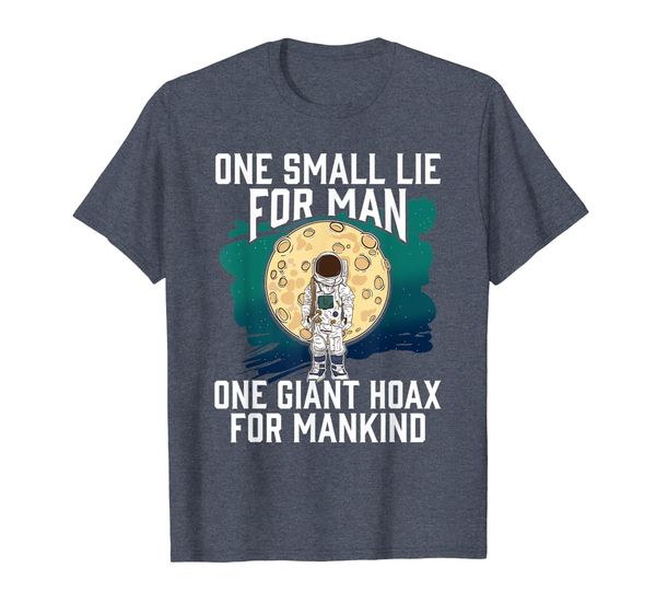 

fake moon landing conspiracy theory shirt government lies, White;black