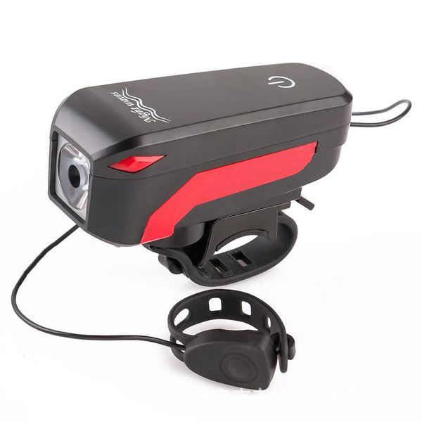 

bicycle light with horn front mountain bike usb charging electronic lights