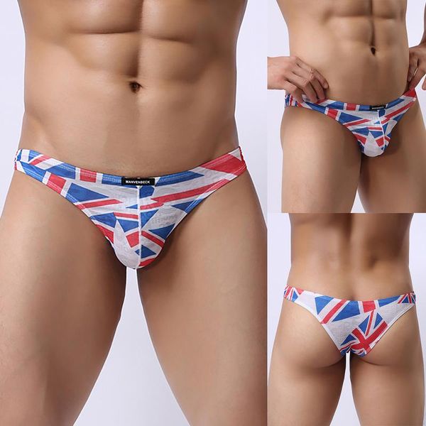 

underpants 2021 color matching print underwear men jockstrap men's briefs bikini gay man's low waist man lingerie, Black;white