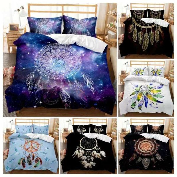 

digital american printing bedding set bohemian quilt cover sets