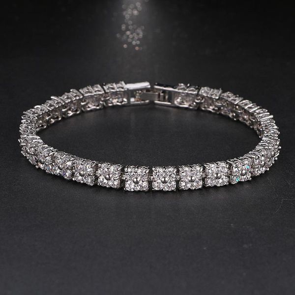 

link, chain bettyue brand exquisite bracelet luxury shinny cubic zirconia bracelets for women fashion wedding party gift, Black
