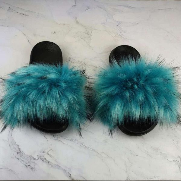 

slippers 2021 arrival girl luxury fluffy fur ladies indoor warm furry flip flops women amazing plush slides tx390, Black