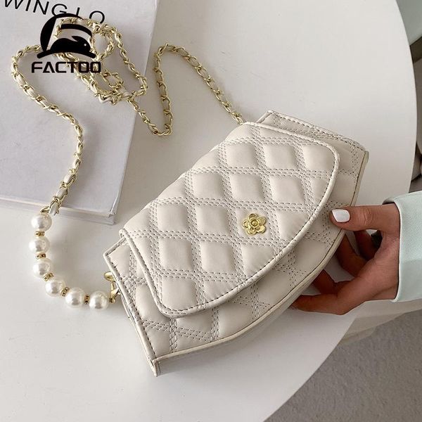 

pearl chain bag 2021 shoulder fashion ins texture luxury small crossboby female messenger classic totes