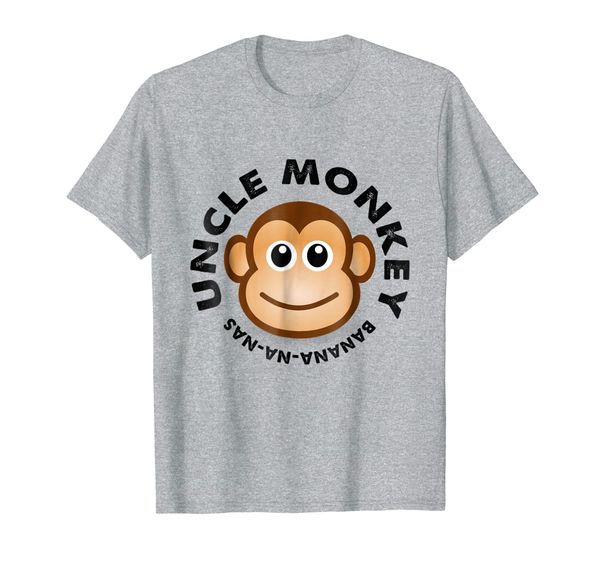 

monkey t shirt uncle monkey banana matching family tee, White;black