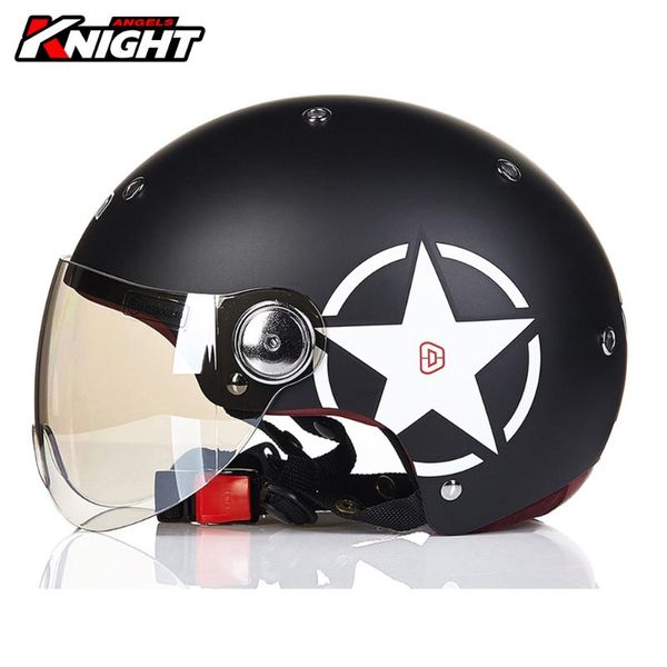 

motorcycle helmet casco moto motocross 3/4 open face vintage outdoor travel biker motorbike helmets