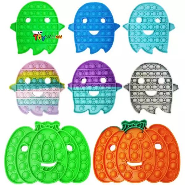 

fidget toy halloween decompression sensory bubbles push simple bubble finger toys ghost bat stress relief interactive game wholesale