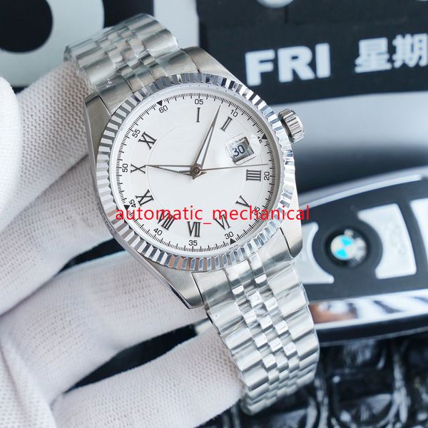 

multiple roman styles mens watch 41mm stainless steel jubilee automatic mechanical waterproof sapphire bracelet watches ar463, Slivery;brown