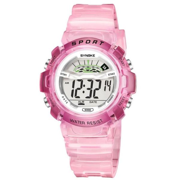 

wristwatches drop kids watch 2 sizes sport running watches colorful dial digital clock pu strap satch waterproof, Slivery;brown