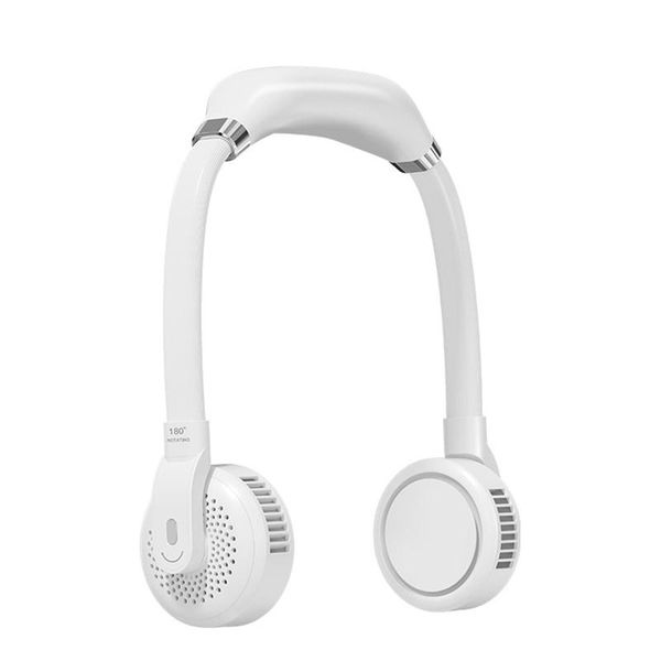 

electric fans usb leafless hanging neck portable 2000mah rechargeable battery personal fan low noise around the