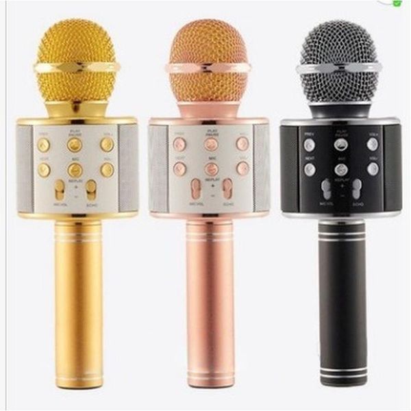 

fashion ktv handheld wireless microphone speaker reverberation voice condenser karaoke recording live surround sound microphones