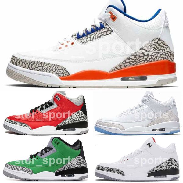 

3 3s cool grey mens basketball shoes unc trainers denim fire red animal pack knicks rivals sports sneakers size us7-13 7gtuenf76
