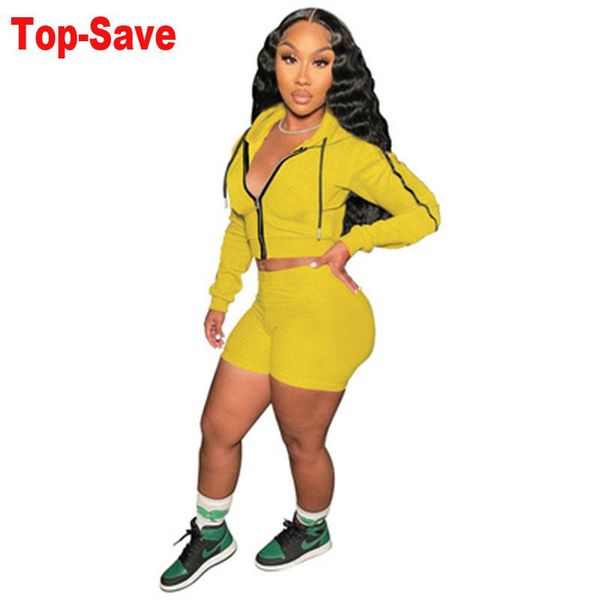 

women's tracksuits 2021 autumn solid color sweatshirt sports hooded plus size women clothing two piece set biker shorts vacation outfit, Gray