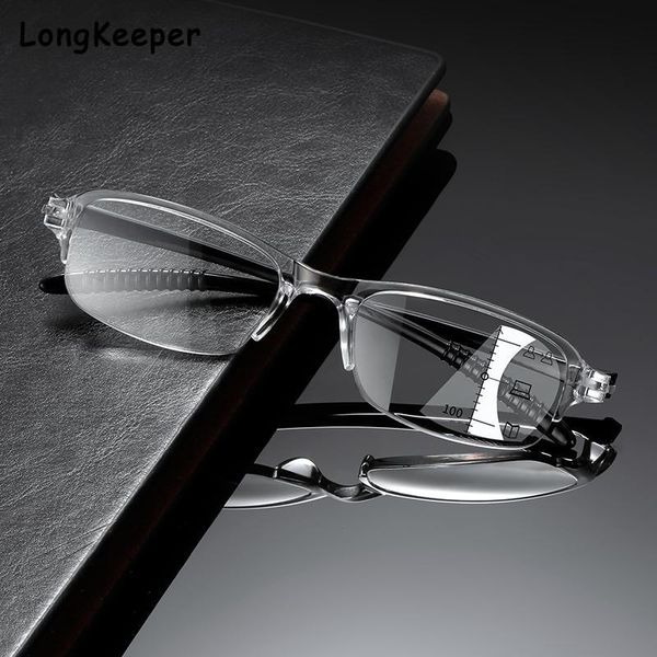 

sunglasses multifocal progressive reading glasses men women anti blue uv protect eyeglasses automatic adjustment eyewear diopter +1.0to+4.0, White;black