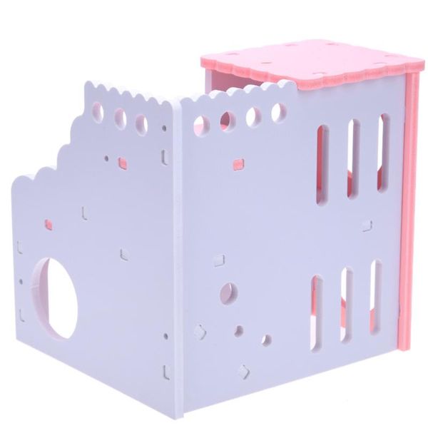 

small animal supplies 1pc hamster sleep nest pet double-deck villa house