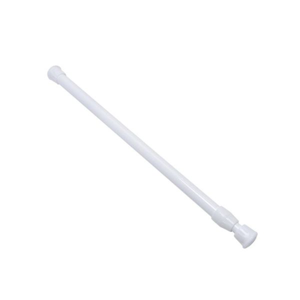 

shower curtains adjustable curtain valance rod loaded bathroom bar extendable extending poles rail hanger rods