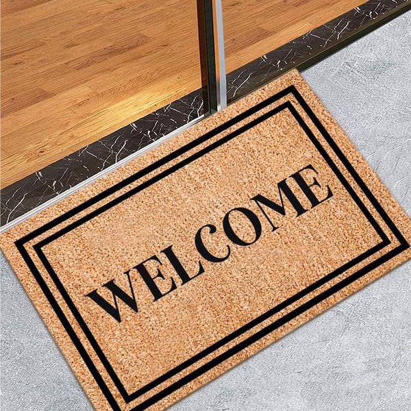 

carpets welcome doormat entrance hallway rectangle printed non-slip floor rugs front door mat outdoor carpet bedroom kitchen