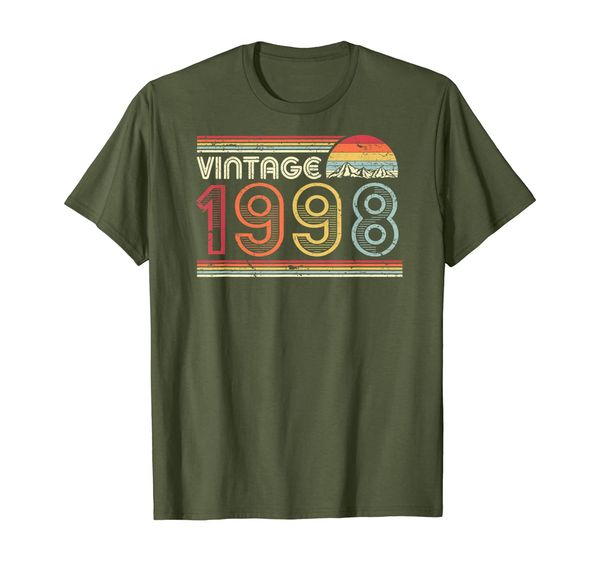 

21st birthday gift t shirt. classic, vintage 1998 shirt., White;black