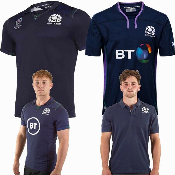 

new scotland jerseys t shirts rugby league jersey 19 20 shirts, Black;gray