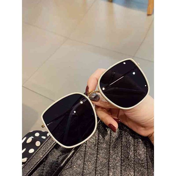

korean large frame square sunglasses in 2021, White;black